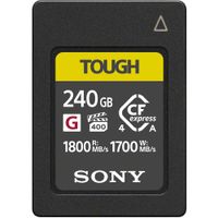 Sony Tarjeta de Memoria CFexpress Type A 240GB TOUGH - Velocidad de Lectura 1800 MB/s, Vel