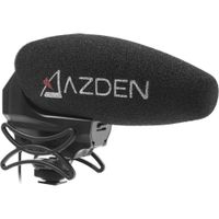 Azden SMX-30 Micrófono de Video Estéreo/Mono con Filtro de Corte Bajo y Montura Shock-Ab