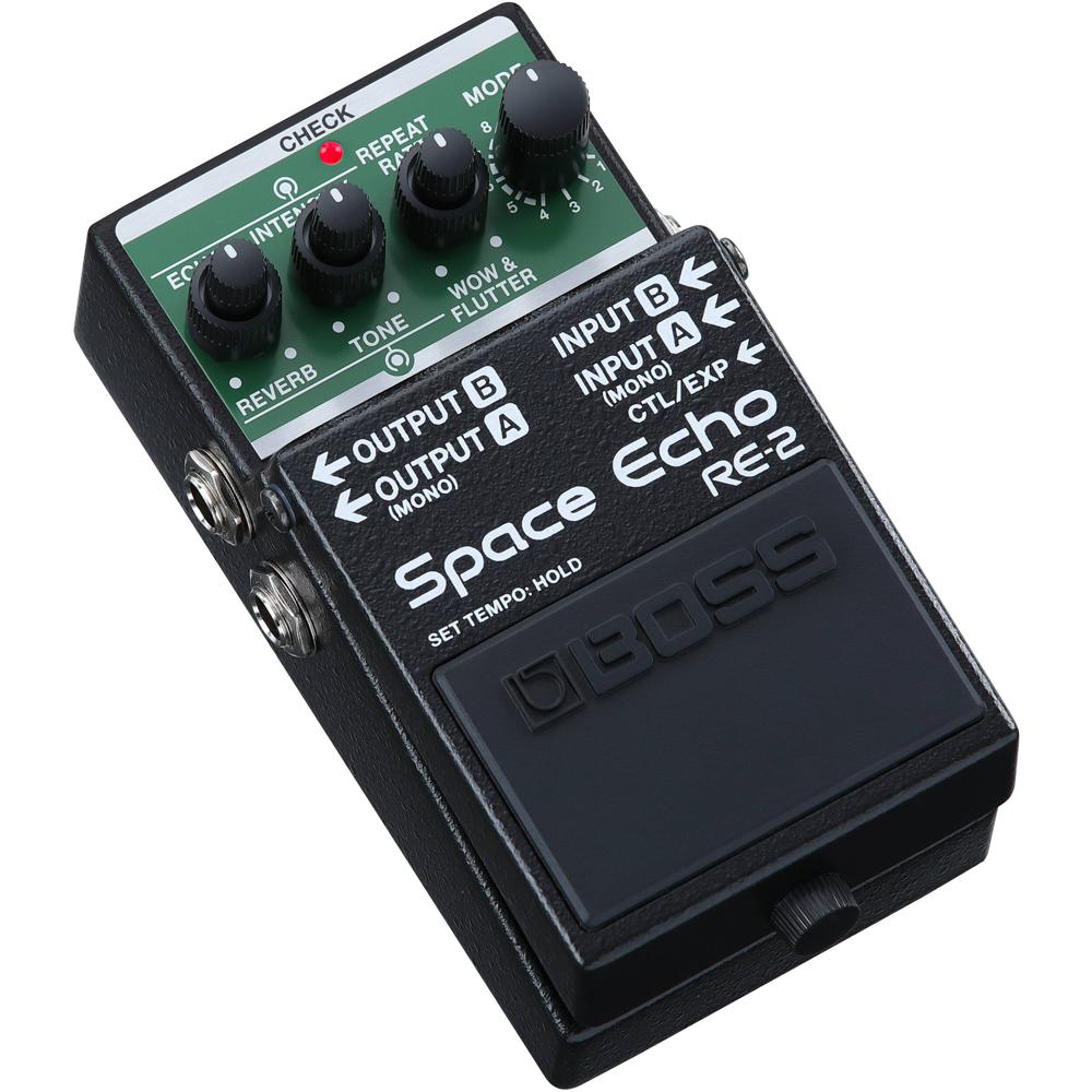 BOSS Pedal de Efecto RE-2 Space Echo - Reproducción Auténtica del Roland RE-201, 11 Modo