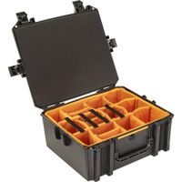 Pelican Vault V600 Case 55.5L Negra con Divisores Acolchados, Resistente al Agua y Golpes
