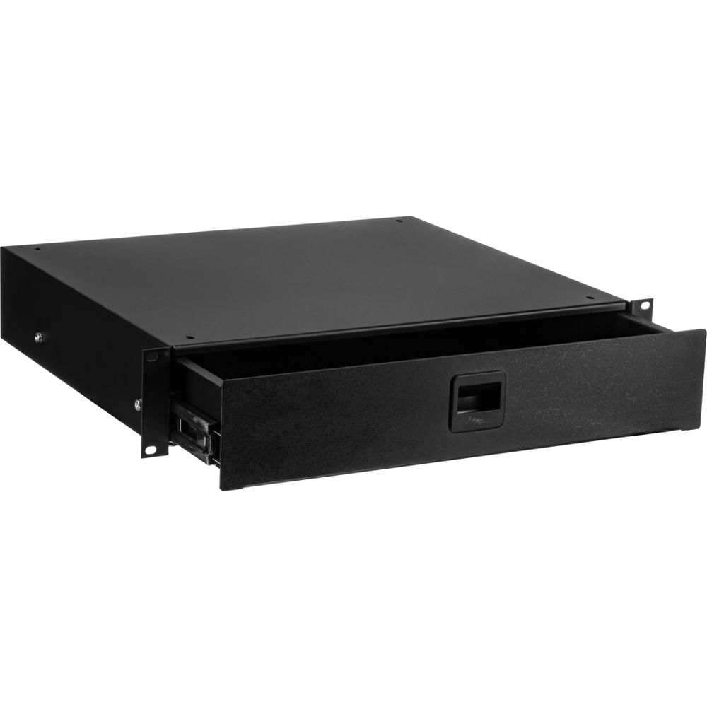 Middle Atlantic D-TD Cajón de Rack Pesado 2 RU - Acabado Texturizado Negro, Capacidad de