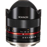 Rokinon 8mm f/2.8 UMC Fisheye II Lens Sony E - 180° Ángulo de Visión, Abertura f/2.8, D