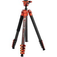 Fotopro X-Airfly Trípode de Viaje de Fibra de Carbono 11 lb, Altura Máxima 63""