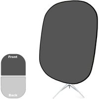 Savage Kit de Soporte Colapsable 60 x 72"" - Fondo Reversible Gris Oscuro/Claro
