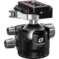 Leofoto LH-47LR Cabezal de Bola con Abrazadera de Liberación por Palanca LR-60, Capacidad