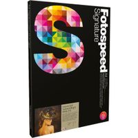 Fotospeed Papel de Impresión Inkjet Natural Soft Textured Bright White 16.5 x 23"" - 25 Ho
