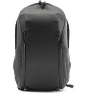 Peak Design Mochila Everyday Backpack Zip 15L Negra con Accesorios de Cuero y Aluminio, Ci