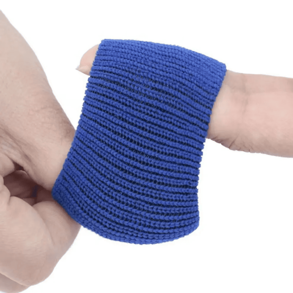 Protecores para dedos con compresion para dedo gatillo 10 unidades AZUL