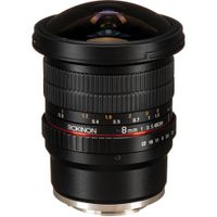 Rokinon 8mm f/3.5 UMC Fisheye CS II Lens Sony E-Mount, 180° Ángulo de Visión, Elemento