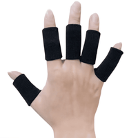 Protectores para Dedos con Compresión para Dedo Gatillo 10 Unidades NEGRO