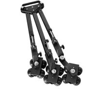 ProAm USA Dolly Universal SolidTrax para Trípode - Capacidad de Carga 80 lb, Ancho Ajusta