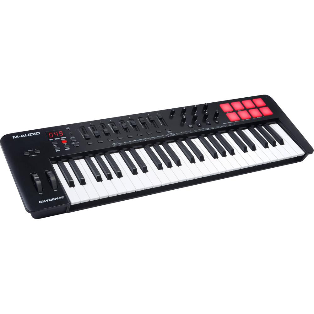 M-Audio Teclado MIDI USB Oxygen 49 MKV - 49 Teclas Sensibles a la Velocidad, Arpegiador, S