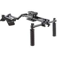 CAMVATE Rig de Montaje en Hombro con Placa QR Manfrotto y Sistema de Varillas de 15mm