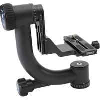 Sirui PH-20 Cabezal Gimbal de Carbono y Aluminio - Soporta hasta 44 lb, Peso 2.4 lb, Siste