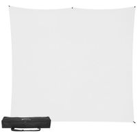 Westcott Kit de Fondo X-Drop Pro Resistente a Arrugas 8 x 8' - Blanco Brillante, Incluye S
