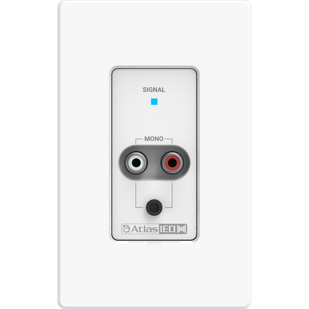 AtlasIED A-RCA Atmosphere RCA/3.5mm - Entrada de Audio Mono Sumada, Conector Blanco