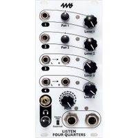 4ms Mixer Estéreo Listen Four Quarters 4 Canales con Salidas TRS Balanceadas y Salida par