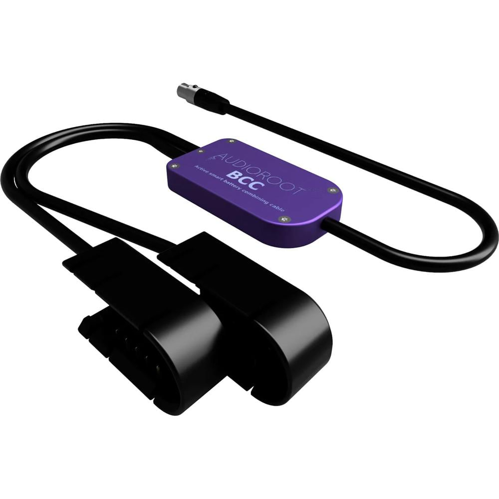 AUDIOROOT BCC Cable de Combina Power con Conectores TA4F y Dos Tazas de Batería, Compatib