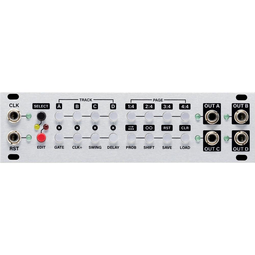 intellijel Steppy 1U Secuenciador de Gates Programable de 4 Pistas con 64 Pasos
