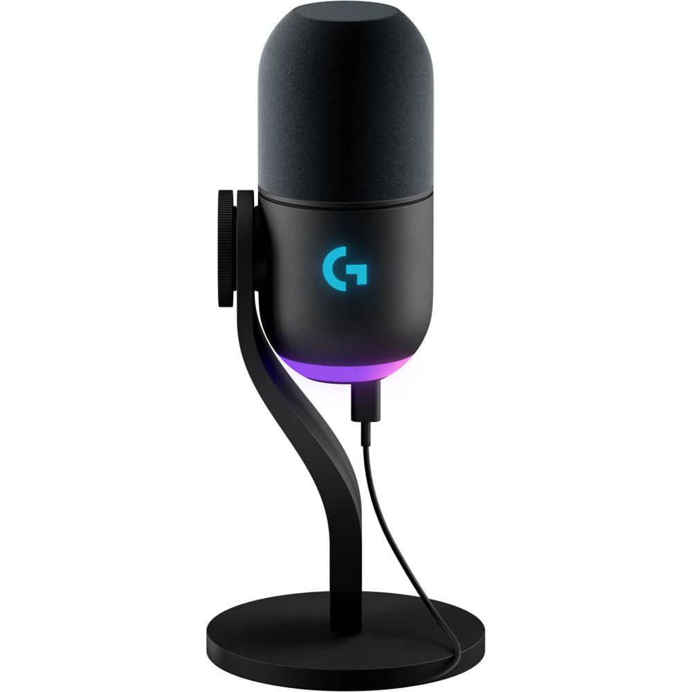 Logitech Yeti GX Mic USB-C Gaming - Supercardioide, RGB LIGHTSYNC, Control de Ganancia Aut