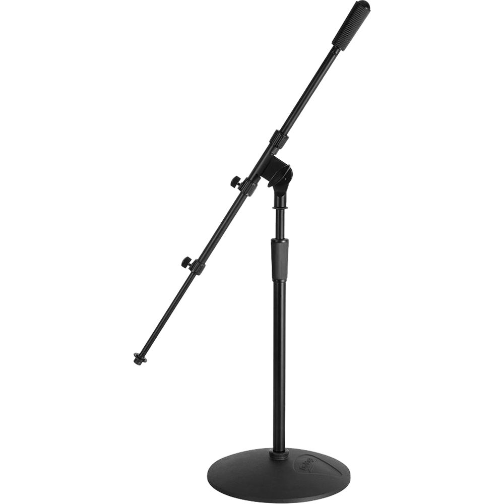 On-Stage MS9417 Pro Kick/Amp Mic Stand - Soporte de micrófono con eje telescópico y braz