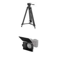 SmallRig Tripod AD-01 con Cabezal Fluido y Mini Matte Box Lite
