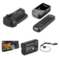 Kit de Accesorios para Nikon D800/D800E/D810 - Grip de Batería, Control Remoto, Protector
