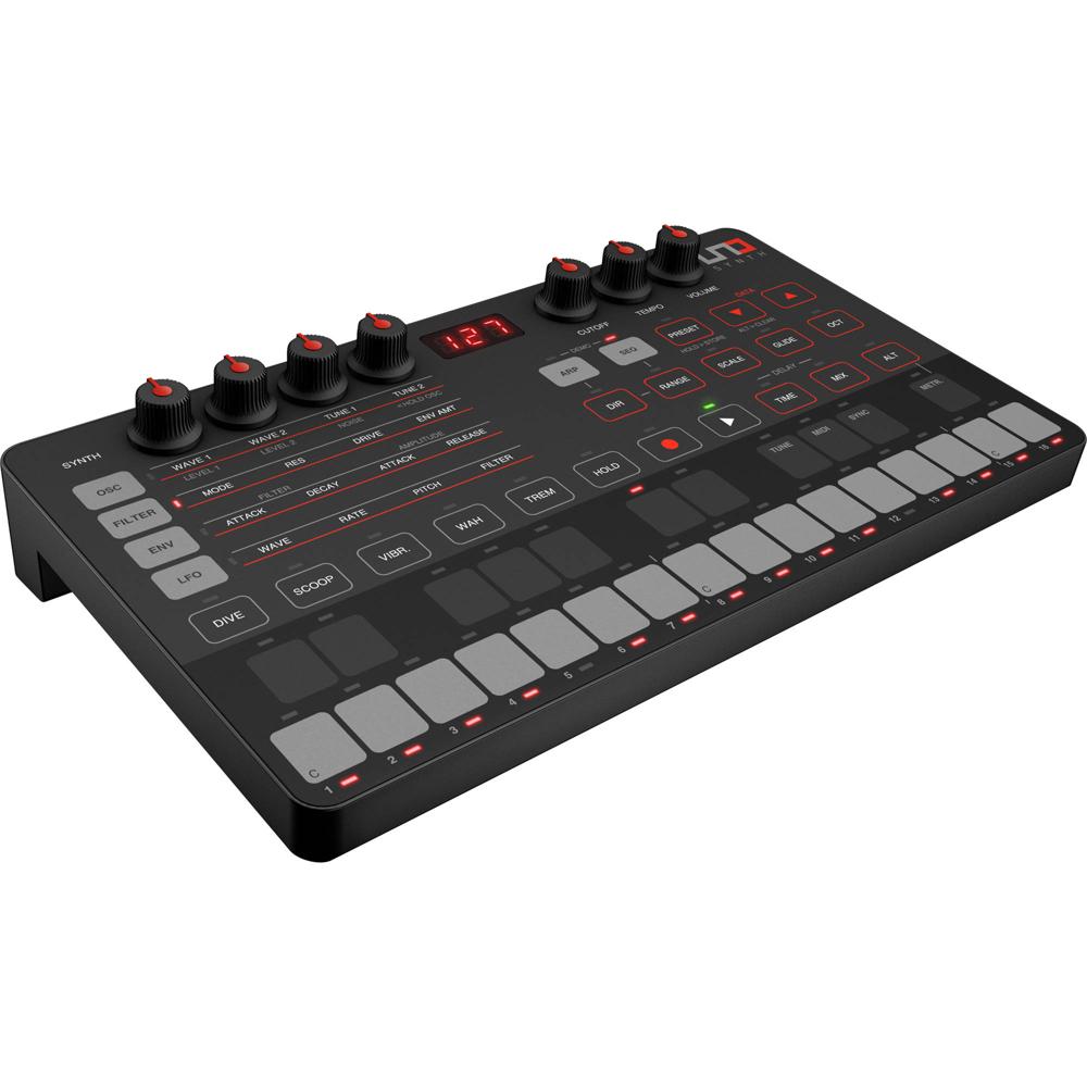 IK Multimedia UNO Synth Sintetizador Analógico Monofónico Portátil con 2 VCO, Filtro Mu