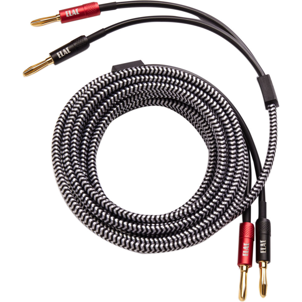 ELAC Cable de Altavoz Sensible 10' con Conectores Doble Banana 14 AWG