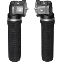 Kondor Blue Pro Pivot Reversible Rosette Grip 2-Pack Raven Black - Rosette Compatible, Erg