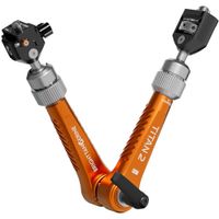 Bright Tangerine Titan Arm 2 11"" Carga 11 lb con Montaje Intercambiable 3/8""-16 Anti-Twist