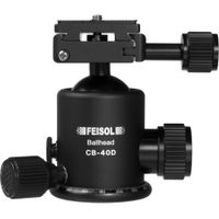 Feisol Cabezal de Bola CB-40D con Placa de Liberación QP-144750, Capacidad de 15 kg, Dise