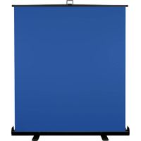 KHOMO GEAR Pantalla de Fondo Retráctil Extra Grande Chroma Blue 62 x 77"" con Tela de Poli