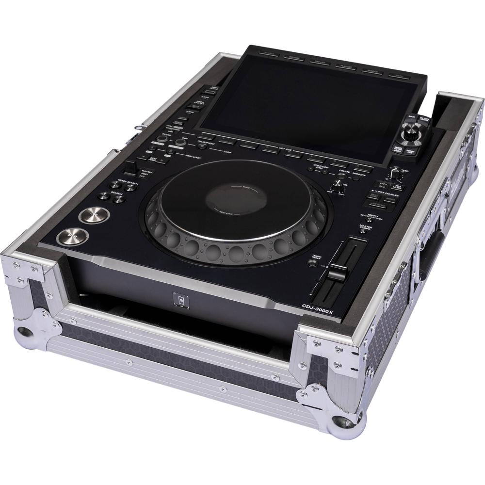Headliner Flight Case para CDJ-3000X - Construcción de Madera de 3/8"" con Laminado Hexago