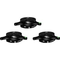 iFootage Q1S-B Sistema de Liberación Rápida Q1S Bundle (3-Pack) - Soporte de Montaje con