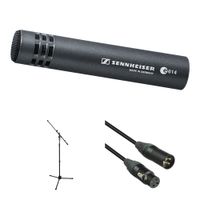Sennheiser e 614 Micrófono Condensador Supercardioide con Soporte y Cable XLR