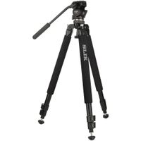 SLIK Trípode 520QF con Cabezal de Video Fluido SVH-520 - Capacidad de Carga 8.8 lb, Altur