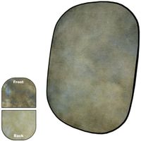 Savage Fondo Colapsable/Reversible 5 x 6' Lakeside - Mottled Blue y Mottled Green, Incluye