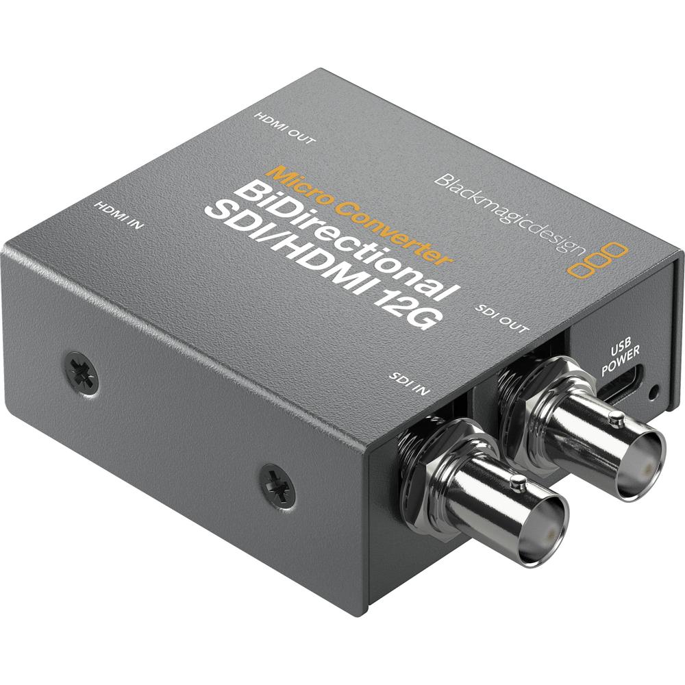 Blackmagic Design Micro Converter BiDirectional SDI/HDMI 12G - Conversor compacto, soporta
