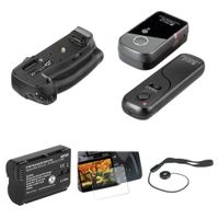 Kit de Accesorios para Nikon D500 con Grip BG-N17-2, Batería EN-EL15 y Control Remoto