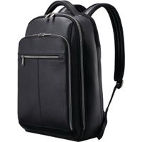 Samsonite Mochila de Cuero Clásica Modelo Negro - Capacidad para Dos Laptops de 15.6""
