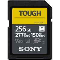 Sony Tarjeta de Memoria SDXC UHS-II SF-M Tough Series 256GB - Velocidad de Lectura 277 MB/