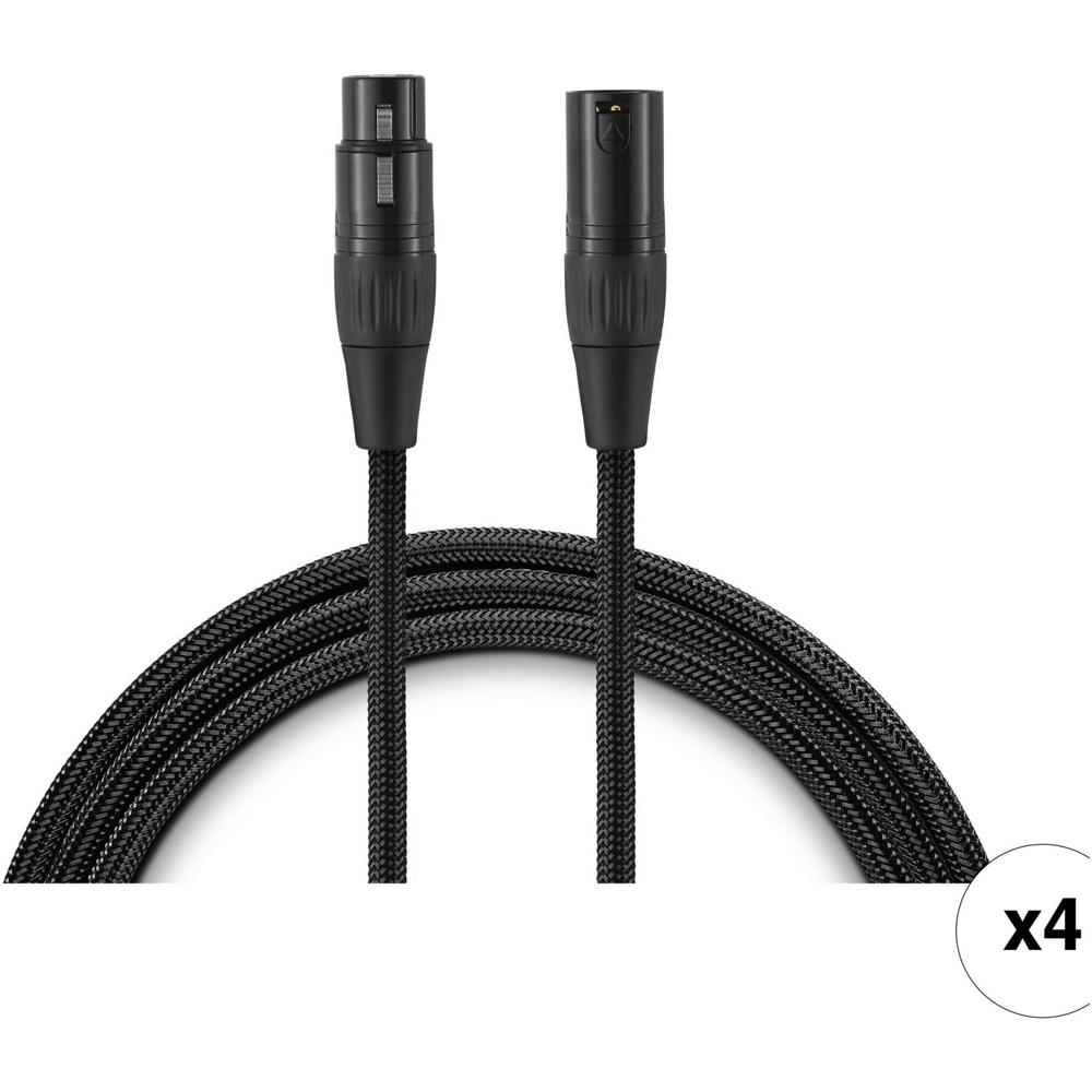 Warm Audio Cable XLR Balance Premier Series 15' - 4-Pack, Conexiones Balanceadas, Alta Cal