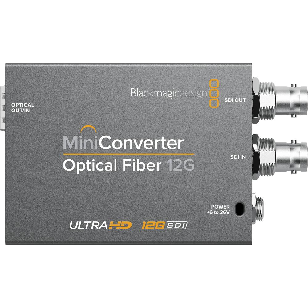 Blackmagic Design Mini Converter Optical Fiber 12G-SDI - Conversor bidireccional SDI a fib