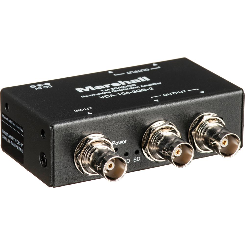 Marshall VDA-104-3GS-2 Amplificador de Distribución Reclocking 1x4 3G/HD/SD-SDI
