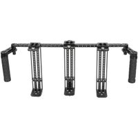 CAMVATE Triple Director's Monitor Cage con Agarraderas de Goma Duales para Monitores de 5