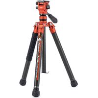 Fotopro Tripode de Video X-Aircross 3 de Carbono 5 Secciones, Altura Máxima 59.4"" y Míni
