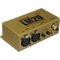 Whirlwind LM2U Convertidor de Nivel de Línea de 2 Canales - XLR a RCA y TRS, Control de G