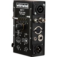 Whirlwind MCT-7 Probador de Cables Diagnóstico con Conectores NL4, 5-Pin DIN, BNC y XLR