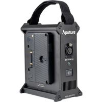 Aputure Estación de Carga de Batería de 2 Bahías Gold Mount - Compatible con Light Stor